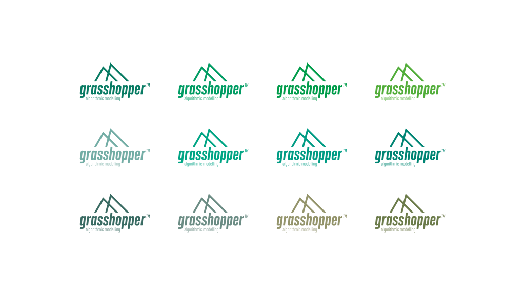 new grasshopper logo concept idea — algorithmic modelling